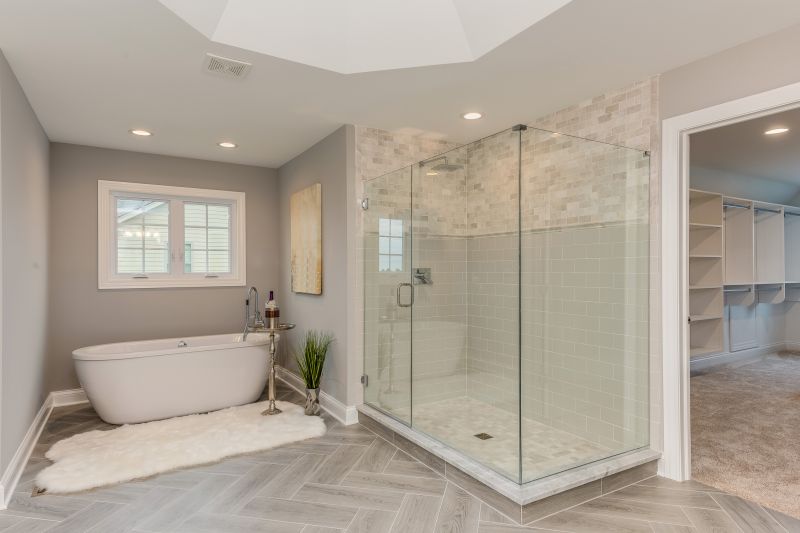 Open Concept Shower Area