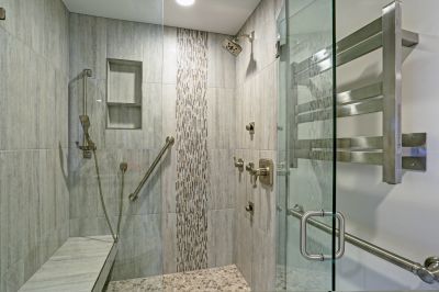 Close-up of Shower Fixtures